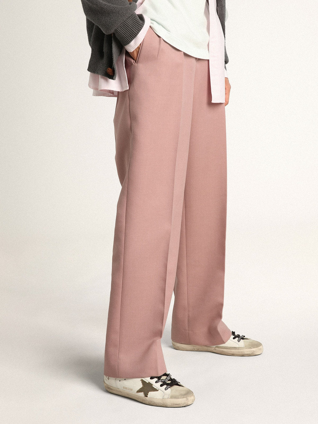 Men's Super-Star with star in olive green canvas