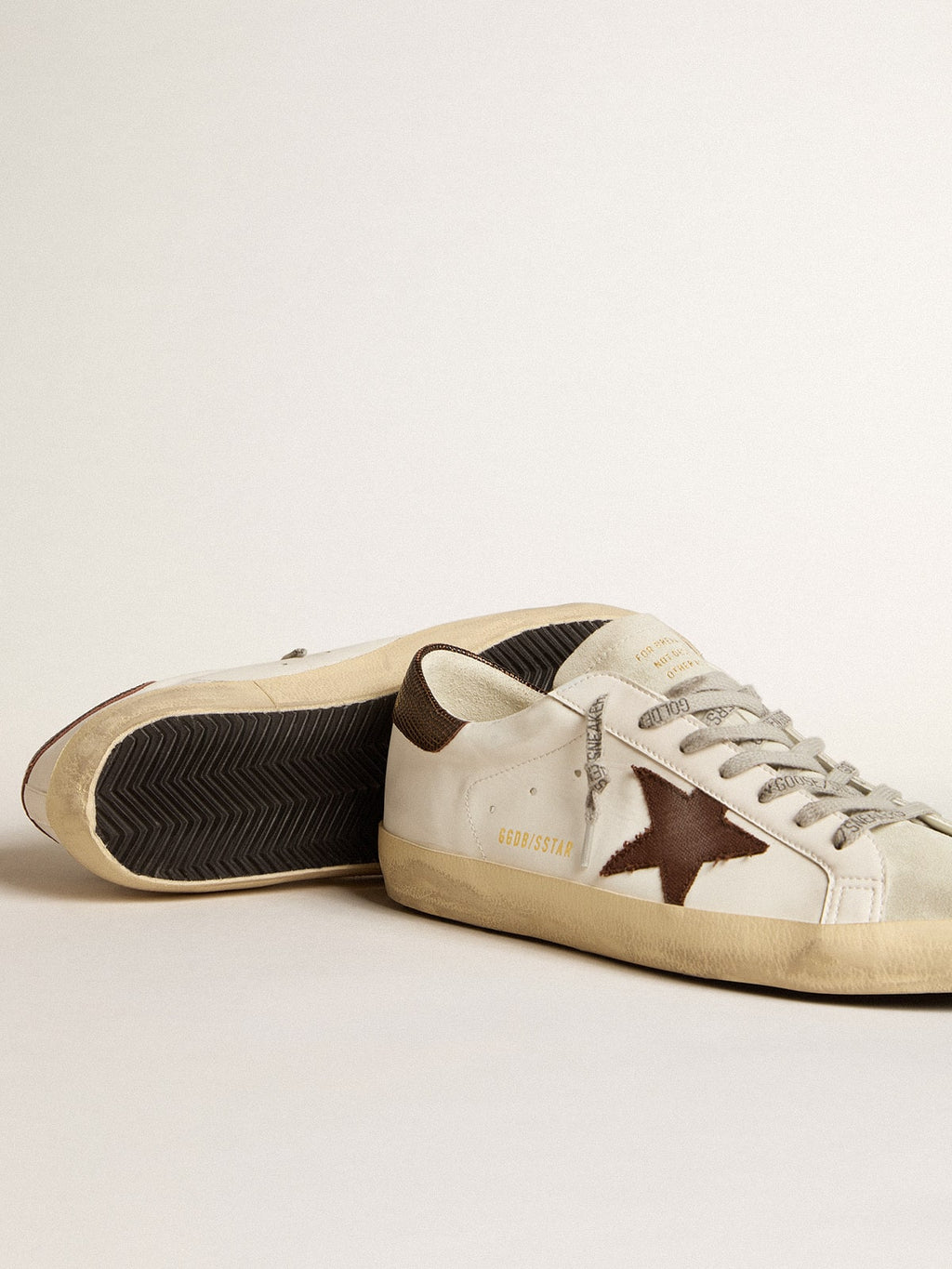 Bio-based Super-Star with canvas star and dark brown leather heel tab