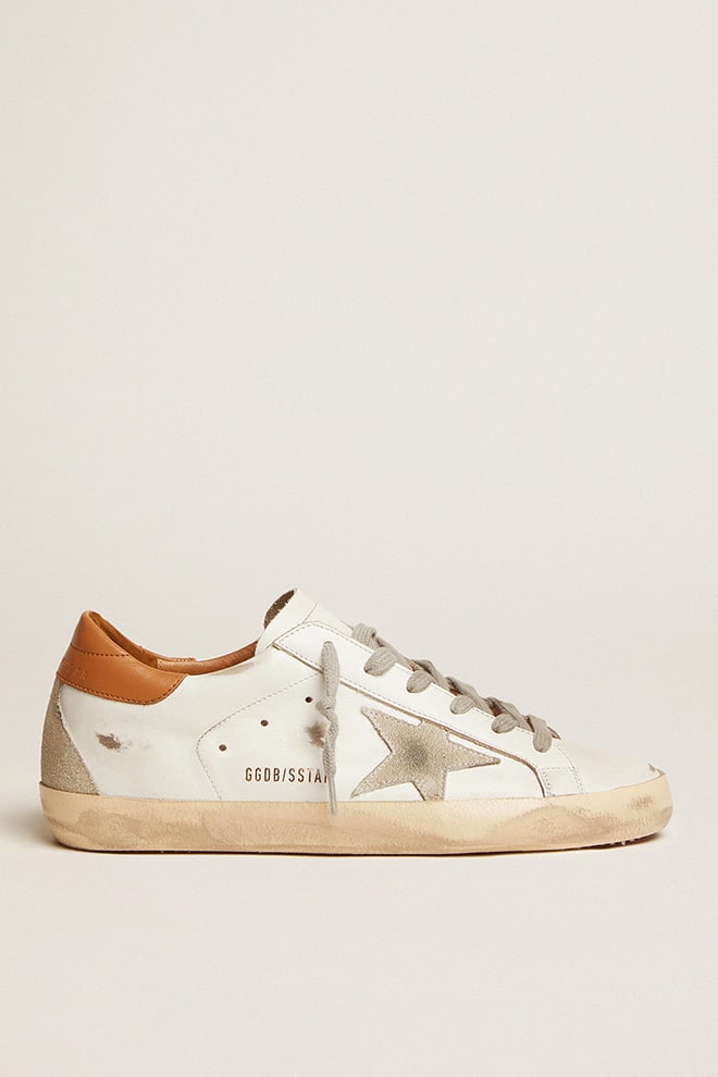 Men’s Super-Star sneakers with suede star and brown heel tab