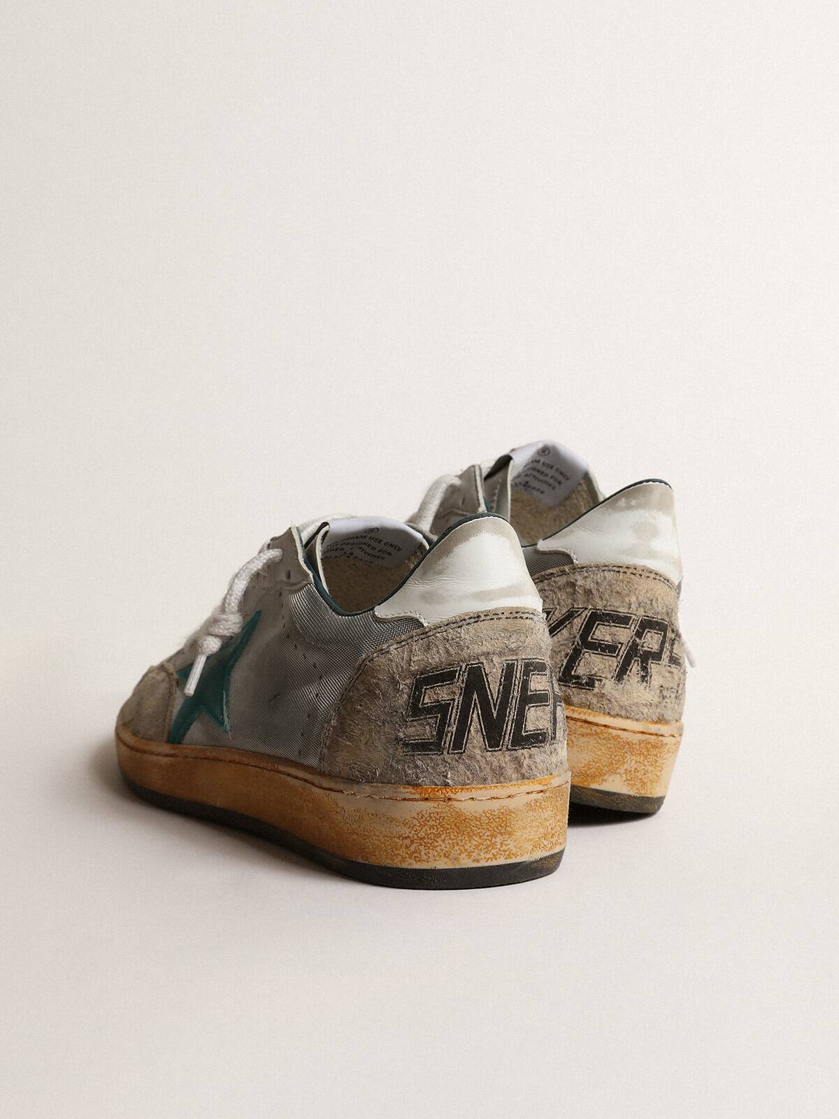 Men’s Ball Star LAB in gray nylon with aqua-green star