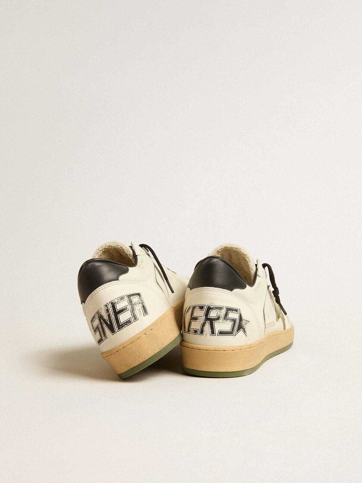 Men's Ball Star LTD in nappa leather with canvas star and black leather heel tab