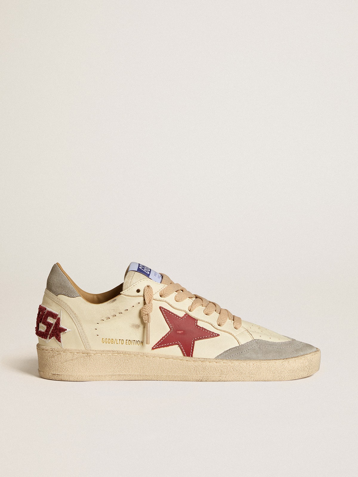 Ball Star LTD in nappa with leather star and silver suede heel tab