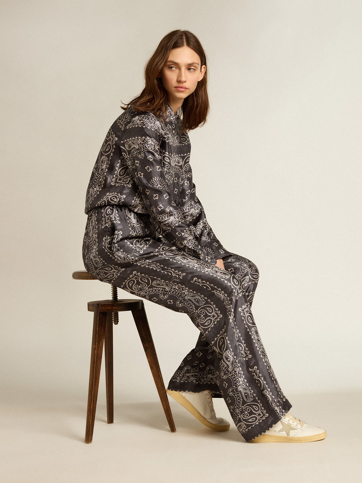 Ball Star with suede star and metallic leather heel tab